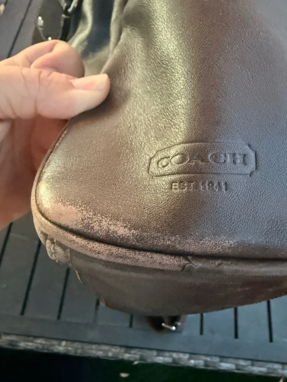 Coach Brown Leather Briefcase Messenger Bag